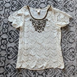 Lucky Brand beaded top